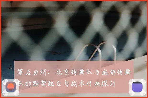 赛后分析:北京街舞队与成都街舞队的默契配合与战术对抗探讨