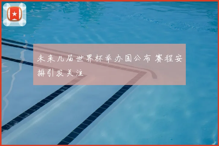 未来几届世界杯举办国公布 赛程安排引发关注
